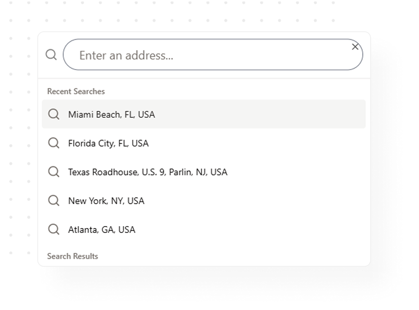 Search Address